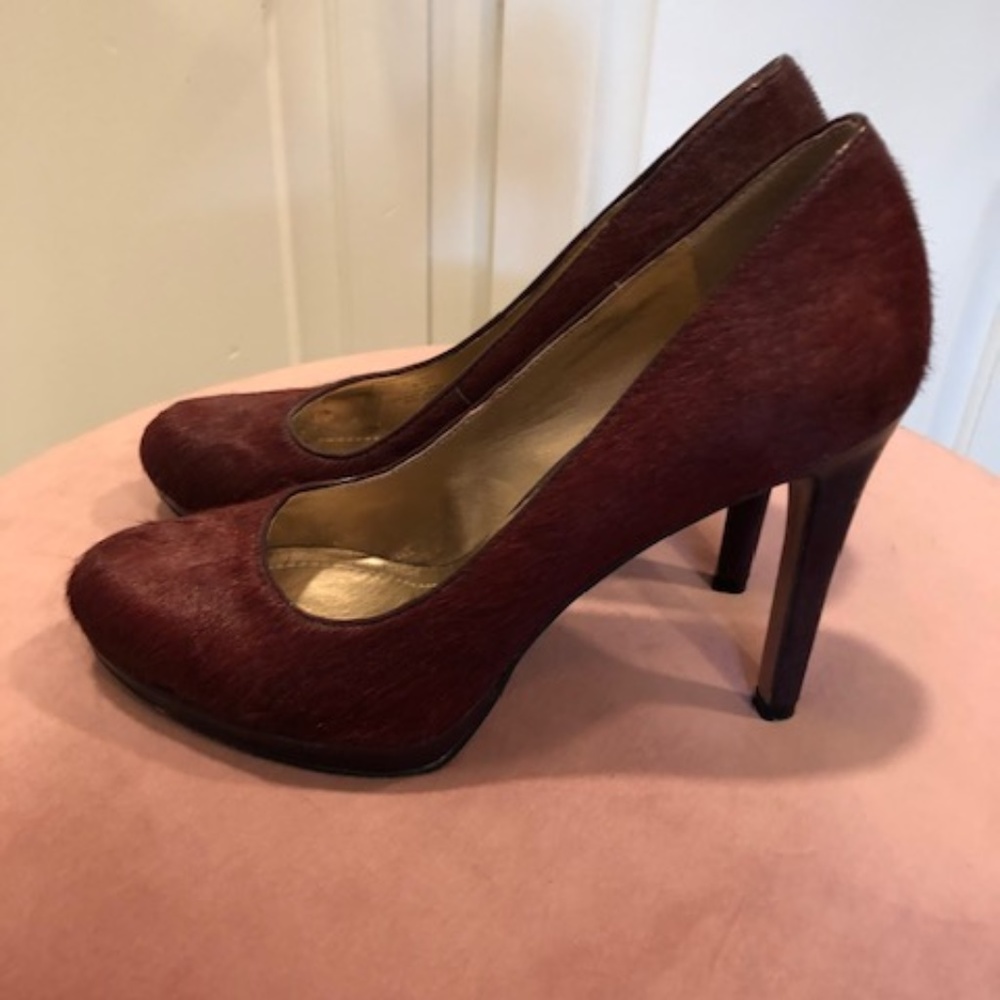 BCBG Pony Hair Heels